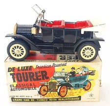 Yone Yonezawa Japan FORD MODEL T DE LUXE TOURER Friction Tin Toy MIB 60 RARE