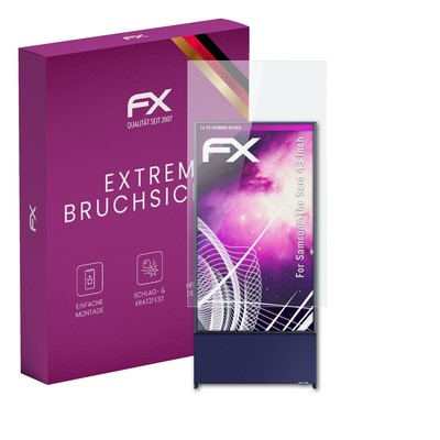 atFoliX Glasfolie für Samsung The Sero 43 Inch Displayfolie 9H Schutzpanzer