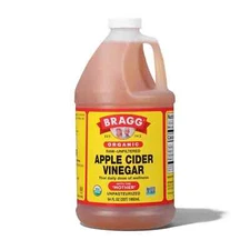 Bragg Organic Apple Cider Vinegar with Mother 64 oz Raw Unfiltered Gluten-Free.