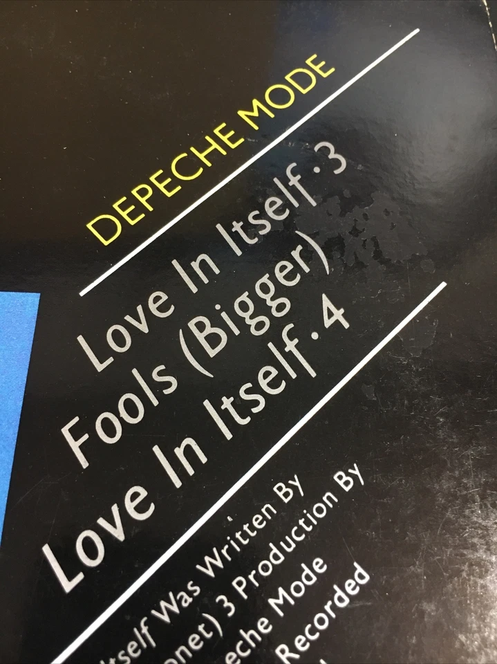 Depeche Mode Love In Itself 3 12” Single Vinyl Record 12BONG4 A1/B1 Pop 80’s - Изображение 3 из 4