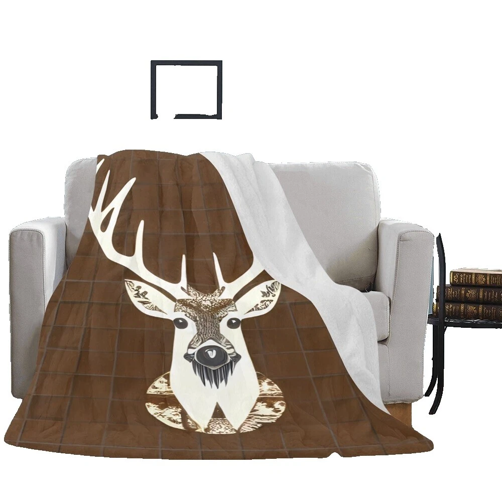 Cobijas y mantas marrón animales