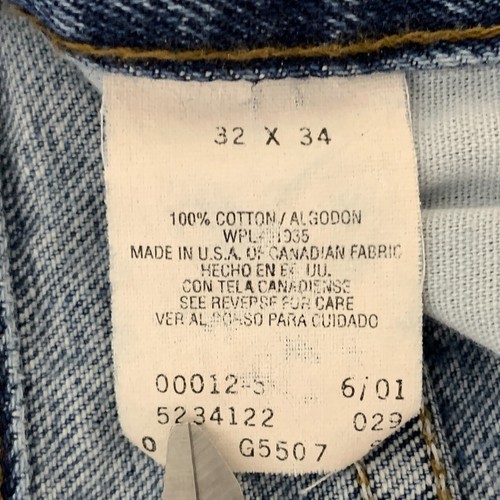 Vintage Arizona Baggy Jeans 30x33 USA Blue Pants Loose Straight Denim Tag 32x34 - Picture 6 of 20