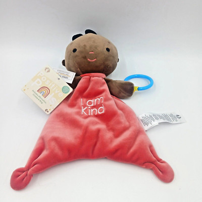 Kids For Culture Positive Pals Blanket Doll Plush I Am Kind Crinkle And Ring New