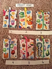 Shopkins Clip On Zipper Pouch Case on Backpack Sports Bag Hold Money Inhaler Key