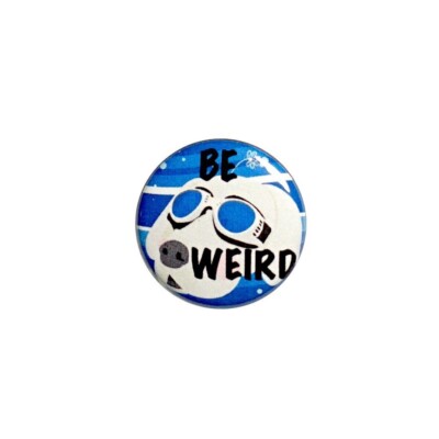Rad Dog Backpack Pin Jacket Button Be Weird Dog with Goggles Button Pin 1  71-27