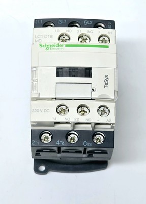 Schneider Electric LC1D18MD Contactor, 18A, 220V DC, 3-Pole 