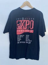 the x-files 1998 Expo Shirt Mens XL Black Shirt Made In USA New Without Tags