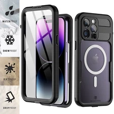 MagSafe Waterproof Case Cover for iPhone 14 Pro Max 14 Plus w/ Screen Protector