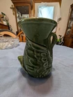 Vintage Original Shawnee USA 806 Green Swan 6 3/8" Tall Art Pottery Vase-Platter