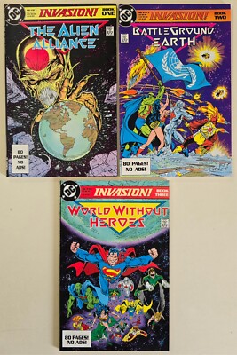 Invasion The Alien Alliance DC Comics #1-3 Mini Series 1988 McFarlane Issue #1