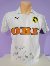 BSC Young Boys Berno 2007-08 home football jersey shirt SIGNED BY PLAYERS puma 