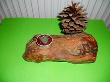 Weihnachts -Tischdeko 2 Stück holzarbeit mit Teelicht u. Tannenzapfen.Handarbeit