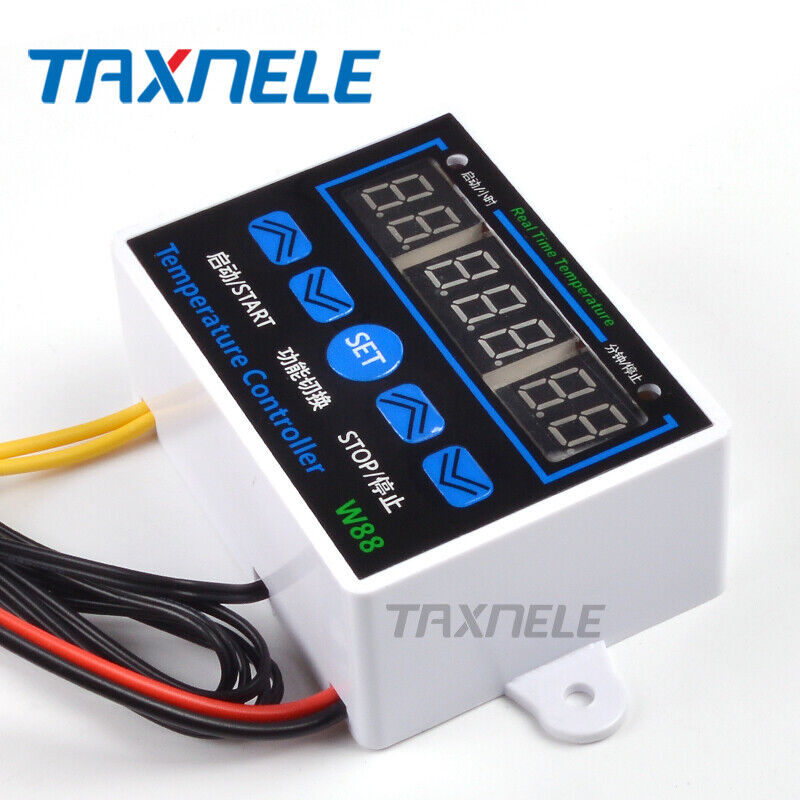 W88 12V/220V 10A Digital LED Temperature Controller Thermostat