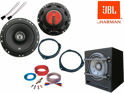JBL für Peugeot 206 +CC ab98 Komplett Lautsprecher Aktiv Subwoofer Set Tür Vorn 