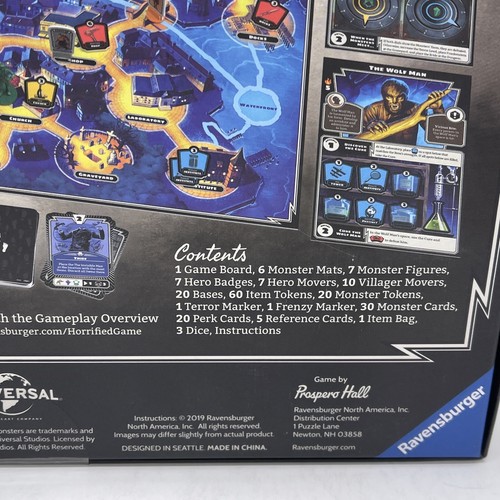 HORRIFIED Universal Studios Monsters Strategy Board Game Dracula Frankenstein - Picture 23 of 24