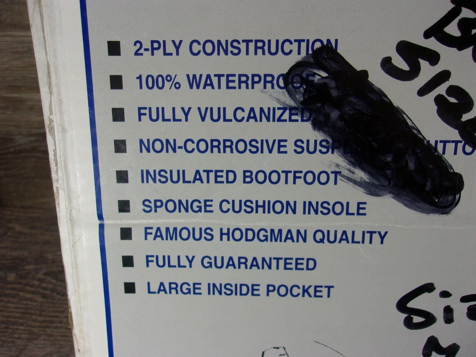 Hodgman-Caster Rubber Waders Boots Size 7 # 1838 NIB - Image 3 of 4