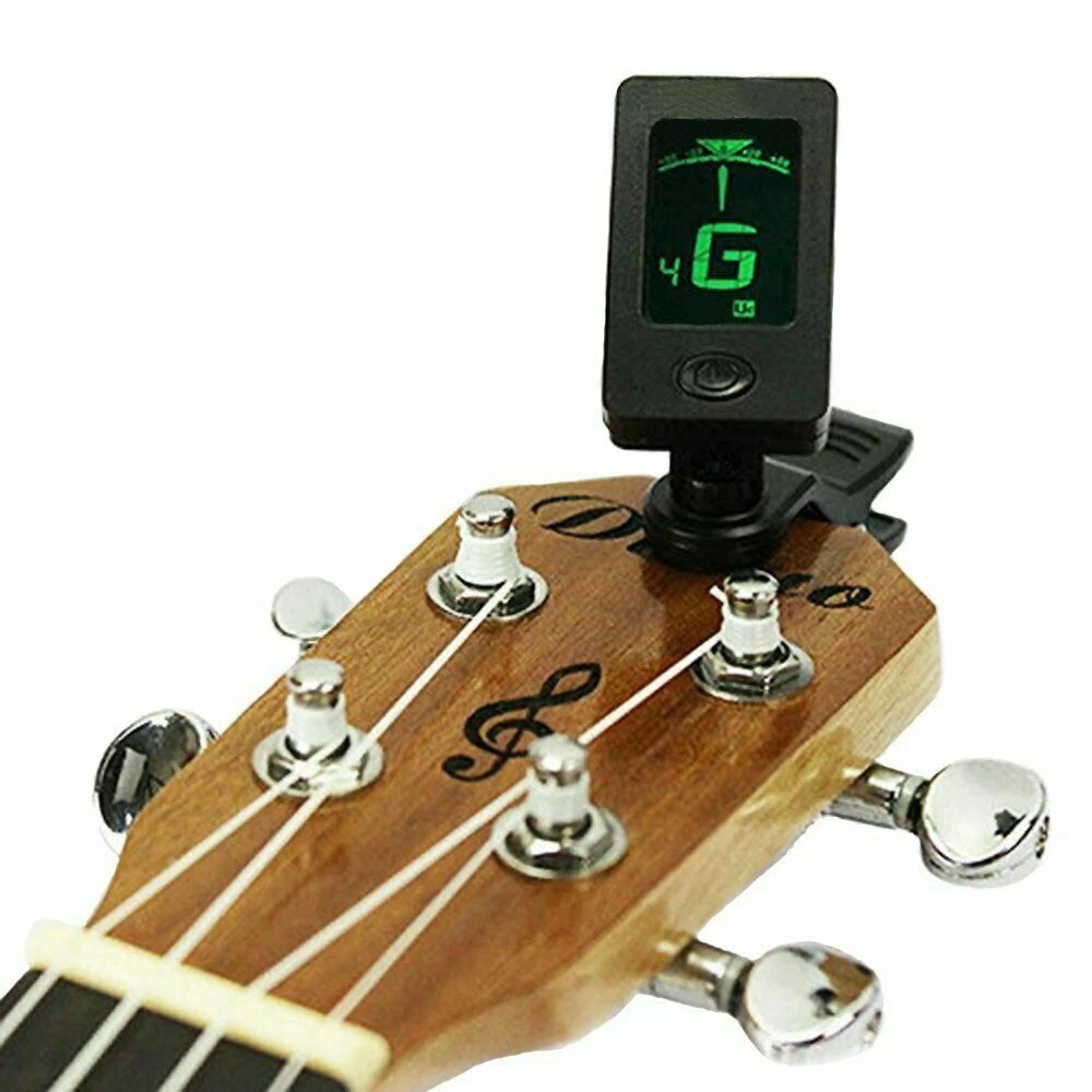 LCD Clip on Electronic Digital Guitar Tuner for Chromatic Bass