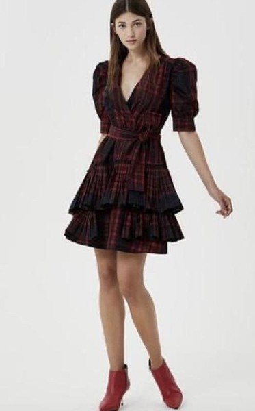 Women Liu Jo Dress Red Polyester 36