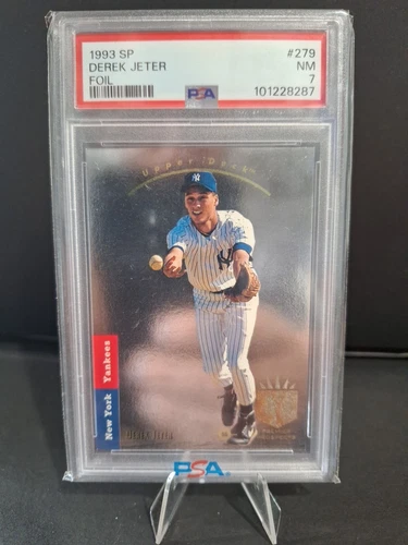 Derek Jeter Rookie 1993 SP Foil #279 RC Card MLB New York Yankees PSA 7 