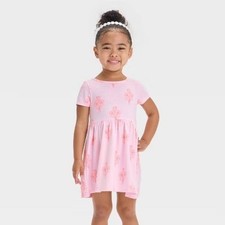 Cat Jack NWT Girls' Pink Floral A-Line Dress Size 2T