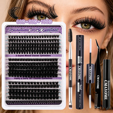 270 Pcs DIY Eyelash Extension Clusters Kit 10...