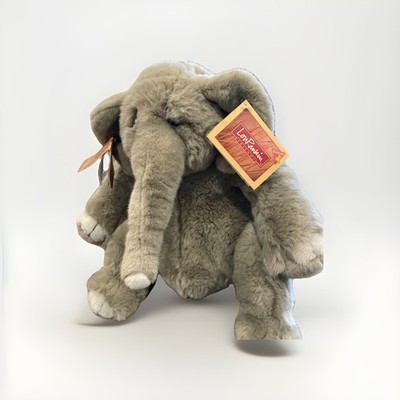 Dakin Gray Sitting Elephant Plush Stuffed Animal NWT 12 In Collectible