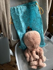 Jellycat Odell Octopus Large Brand New With Tags And Dust Bag Blush Pink
