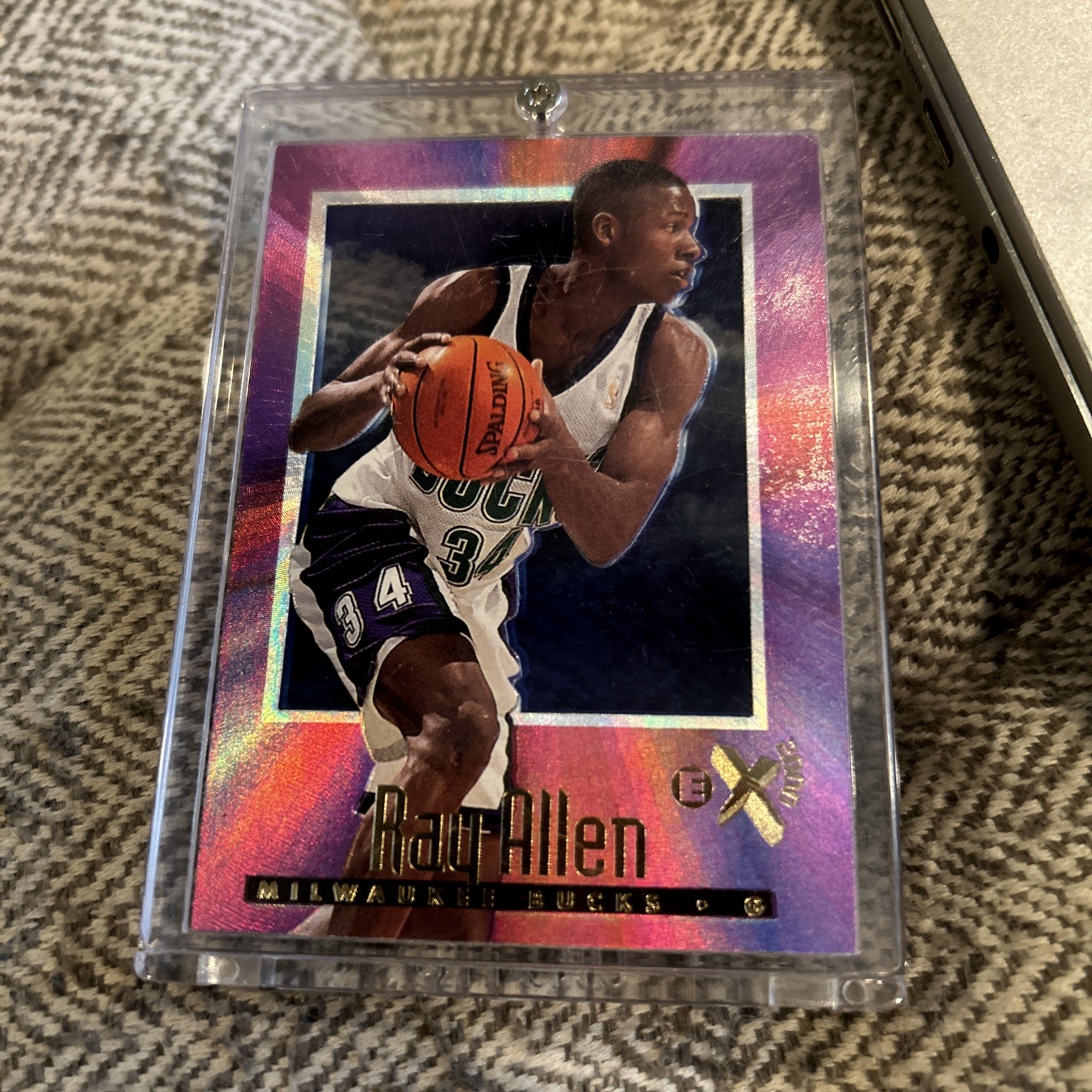 1996-97 E-X2000 #37 Ray Allen RC rookie bucks! kc55!