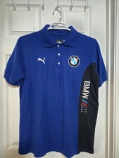 PUMA BMW M Motorsport men's team polo shirt in blue In Size Large
