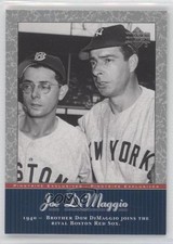 2001 Upper Deck Pinstripe Exclusives Joe DiMaggio Dom #JD19 HOF 0q4