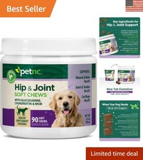 Hip and Joint Soft Chews for Dogs - 90 Count Liver Flavor, Easy Mobility Support