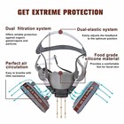 PRO 6200 Half Face Gas Mask Cover Painting Spraying Respirator Work Facepiece