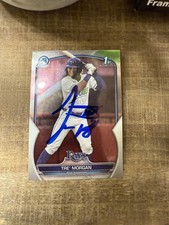 2023 Bowman Tre' Morgan 1st bowman Chrome Auto Beckett Tampa Bay Rays 