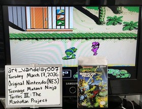 Teenage Mutant Ninja Turtles III: The Manhattan Project (NES, 1992) VGC* READ!!!