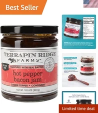 Bacon & Jalapeño Jam - Sweet & Spicy Gourmet Spread, Perfect for Dips 10.5 oz