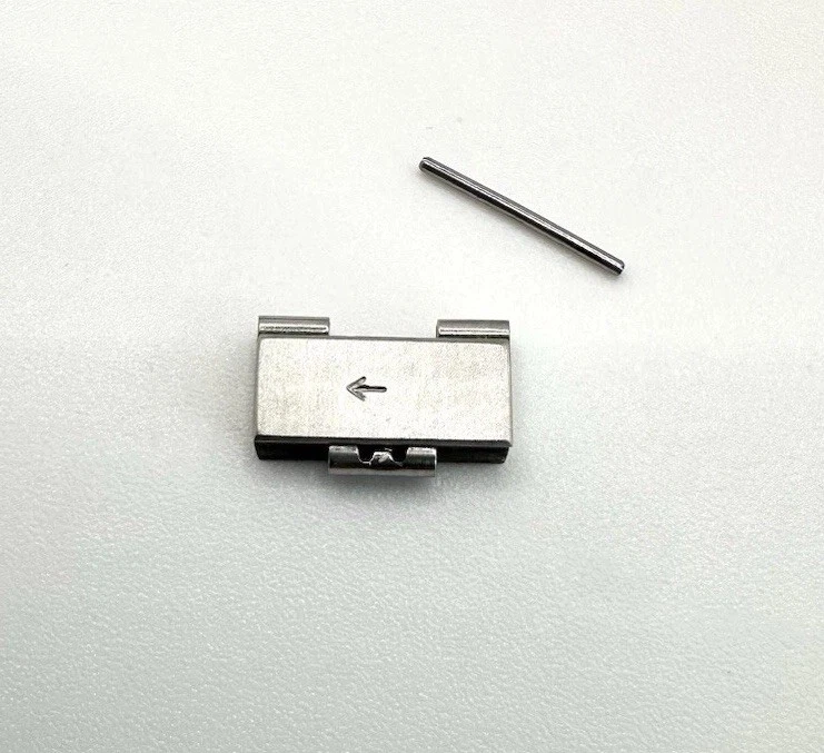 Usado Genuino Vintage Movado Museum 11.8mm S/S Dos Tonos Eslabón Plano Para Pulsera Foto 4 de 4