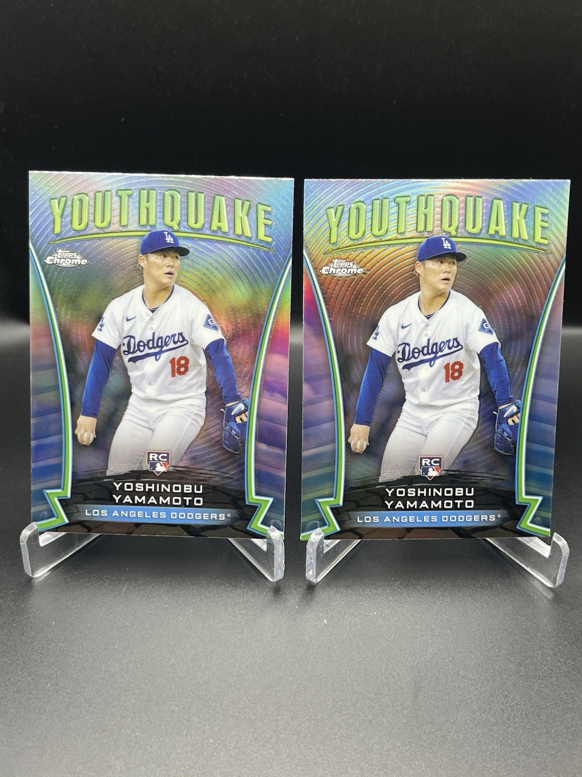 2024 Topps Chrome Update Series - Youthquake Yoshinobu Yamamoto #YQ-53 (RC)