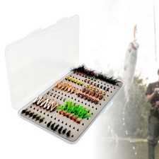 100 pezzi di esche da pesca simulate per la pesca a mosca all'aperto sul