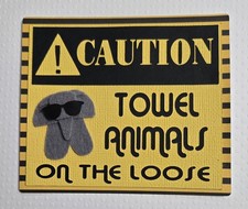 Elephant Towel Animal Title. Scrapbook, Card making Paper Piecing