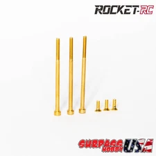 Rocket-RC 1/10 Alloy Motor Screw Kit w/ Titanium Nitride Coating 6pcs