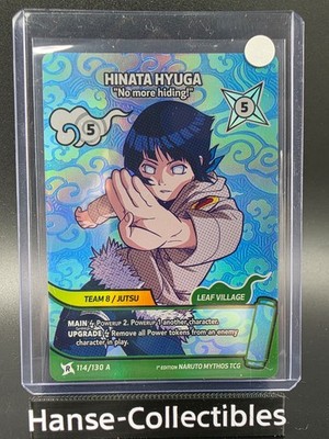 114/130A Hinata Hyuga Rare Alternative Art - Naruto Mythos TCG ENG 1st Edition