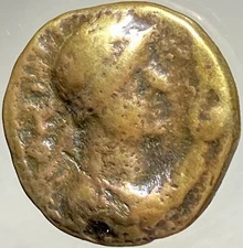 Ancient Kushan Empire Coin Indo-Greek 80-90AD Tetradrachm Soter Megas Vima Takto