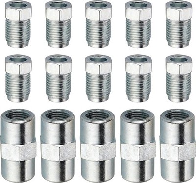 Bremsleitungsverbinder M10×1 Profi 4,75mm Stahl Verzinkt 5 Stück für Audi BMW