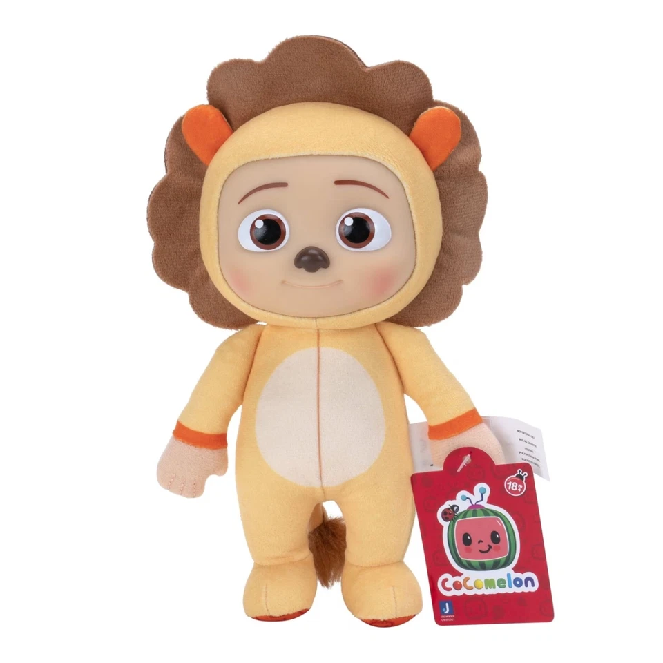 CoComelon JJ 8" Juego de Juguetes de Peluche León Jirafa Mono Muñecas de Peluche Suaves Lote de 3 Foto 4 de 4