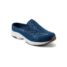 SIZE 8 Easy Spirit Women's TravelTime Slip On Walking Sneaker Mule, DARK BLUE