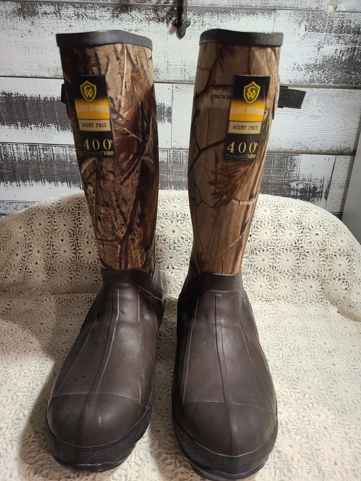 Game Winner Scent Free 400g Thinsulate Ultra  Insulation Camo Boots Size 12 Men - Image 2 of 4
