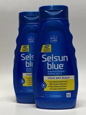 Selsun Blue Itchy Dry Scalp Anti-Dandruff Shampoo, 11 Oz. Each ( Pack of 2)