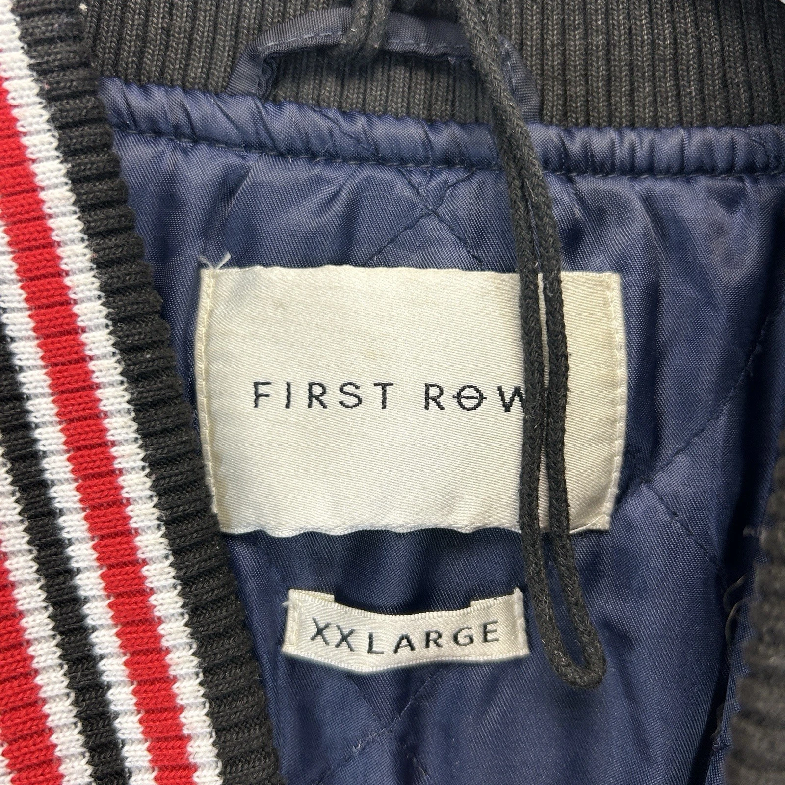 First Row Varsity Jacket Mens XXL You're Doing Great Graphic Letterman Bomber - product detail image 4