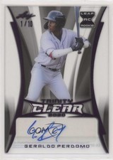 2020 Leaf Trinity Clear Auto Purple 1/10 Geraldo Perdomo #CA-GP1 Auto 0b2