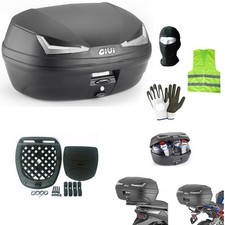 PER KYMCO DOWNTOWN 300i  BAULETTO GIVI E455NT VALIGIA 45L+PIASTRA E KIT PER POR